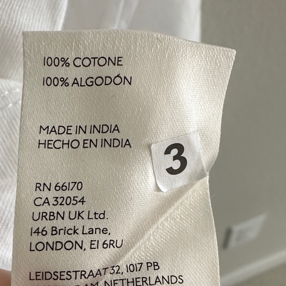 Anthropologie White Long Sleeve Top - Picture 3 of 4